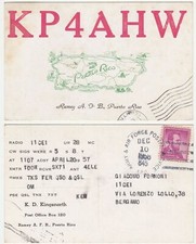 RADIOAMATORE - RADIO CARD - PUERTO RICO - VIAGG. 1958 -22725-