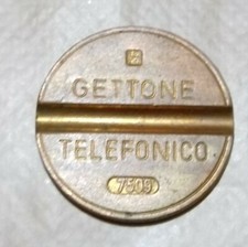 Gettone telefonico con segno - ,