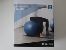 gym ball fitball domyos misura 2 blu azzurra fitness pilates yoga