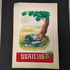 Bozzetto originale Serafino Campi diserbante Doricide - Pietro Vera Milano