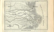 Stampa antica DELTA DEL PO