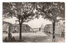 C003042   CASALE  MONFERRATO  PIAZZA   CASTELLO   ANIMATA  BICICLETTA  VG 1919