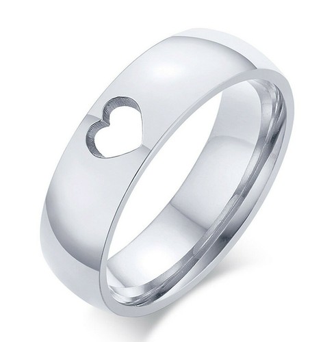 Anello acciaio fascia donna - acciaio,