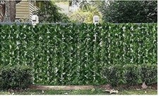 SIEPE FINTA SIEPE ARTIFICIALE FOGLIA VERDE EDERA SINTETICA ANTICADUTA 50X100 CM