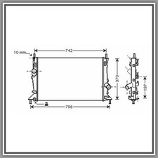 Radiatore Volvo S40-V50-(Anno 2004-2007)