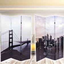 PARAVENTO SEPARE DIVISORIO CON 3 PANNELLI 180X120 STAMPA FRONTE RETRO GATEBRIDGE