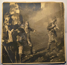 Foto originale prima guerra mondiale - Soldatini italiani in maschera antigas, 1917