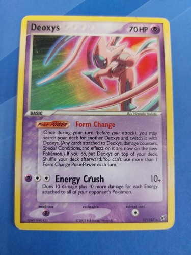 Carta pokemon deoxys 107 - carta,