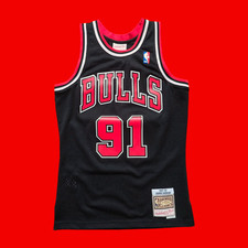 Chicago Bulls #91 Dennis Rodman 1997 1998 Mitchell & Ness Swingman Jersey Size S