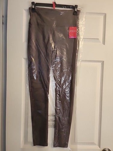 Spanx leggings ecopelle rosa