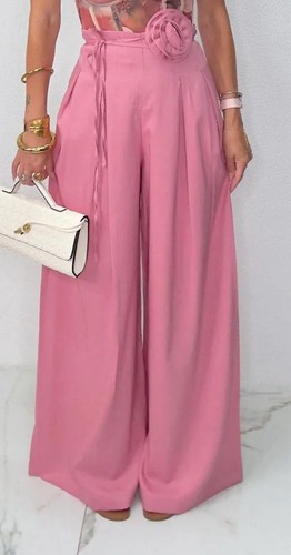 Pantalone palazzo vita alta - a,