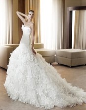 Meraviglioso Abito da sposa Pronovias modello Fantastica 2012 taglia 40/42 bianc