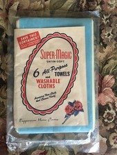 NUOVO Vintage Tupperware Home Party Super Magic Asciugamani e Panni Multiuso