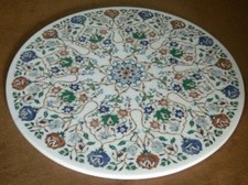 48 " Marmo Divano / Angolo Tavolo Top Inserto Handmade Lavoro Per Arredo Casa