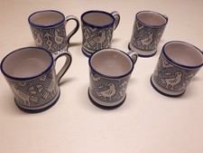  6 Tazze in ceramica Deruta