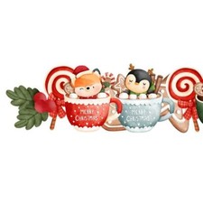 Nastro Tazze Natalizie 6 cm