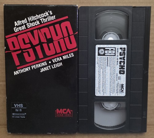 Psycho vhs 1960 horror - 1960, alfred