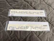 Adesivo Audi Originale Argento