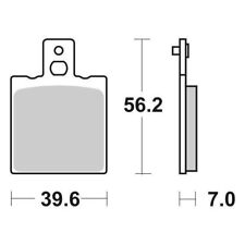 MS-73F502FB7B PASTIGLIA FRENO POST. SBS 138HF 84/86 ET 50 APRILIA 138>519 ES 65.