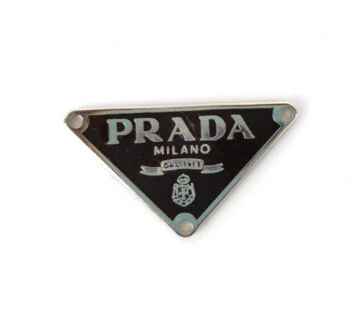 Logo prada targhetta simbolo - prada,