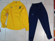 lotto 2438 tuta Frankie Garage TGS BLU ragazzo calcio gialla