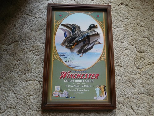 Winchester duck hunting poster - winchester,