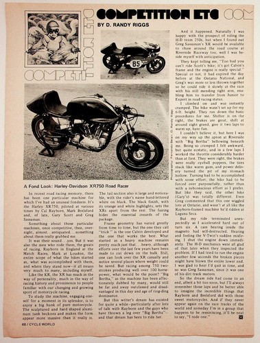 Harley davidson xr750 - harley-davidson, road