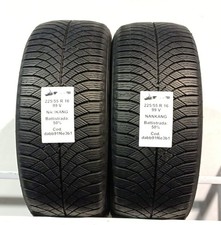 PNEUMATICI USATI PEZZI 2 NANKANG CROSS SEASON AW 6 225/55 R16 99V 4 STAGIONI