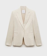 blazer lino mango