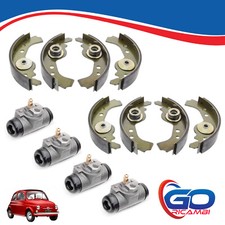 Kit Completo Freni Anteriori Posteriori Ganasce Cilindretti Fiat 126 500 Epoca