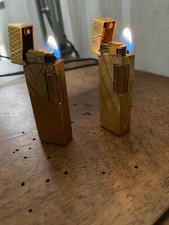 Coppia di accendini COLIBRI desing John Sterling placcati oro