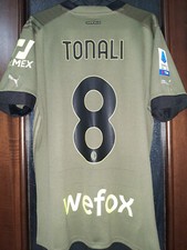 Maglia Milan 2022 2023 Third Tonali #8 Nuova M Originale Puma Shirt Scudetto