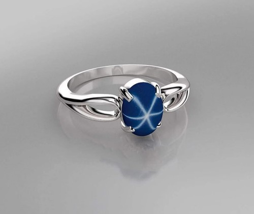 Anello minimalista blue lindy - minimalista,