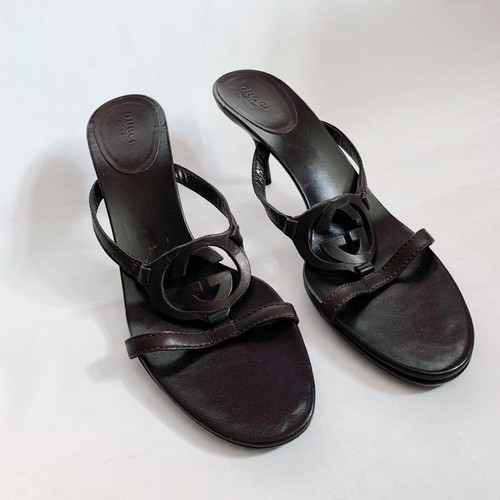 Gucci sandalo pelle marrone