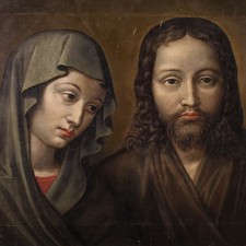 Antico dipinto francese quadro