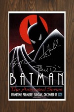 BATMAN-LA SERIE ANIMATA Locandina Film Firmata 11x17 con COA - Autentica