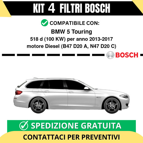 Kit bosch filtri tagliando - bosch,