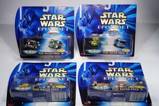Galoob Star Wars Micro Machines Pod Racer Pack 1-4 set completo - MISB