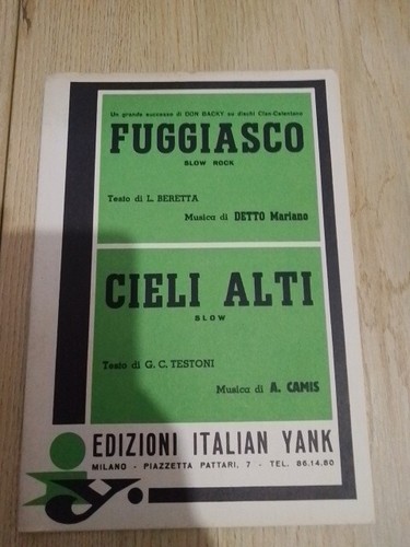 Don backy fuggiasco cieli - backy,