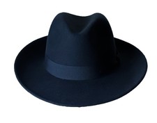 CAPPELLO UOMO IN FELTRO MODELLO BORSALINO,  A FALDA AMPIA. MADE IN ITALY