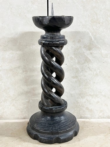 Vintage black barley twisted - black,