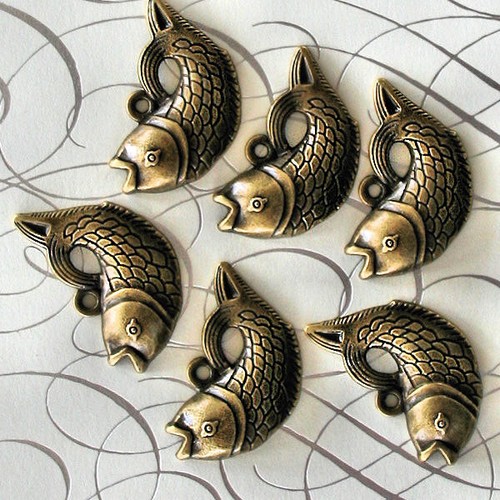 Ciondoli pesce tono - pesce, bronzo