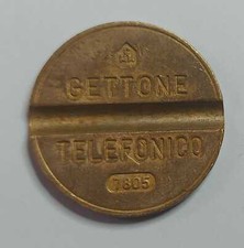 Gettone telefonico con segno - gettone,