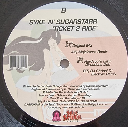 Syke sugarstarr ticket - 'n',