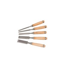 CONF. 5 SCALPELLI P/FALEGNAME MANICO LEGNO