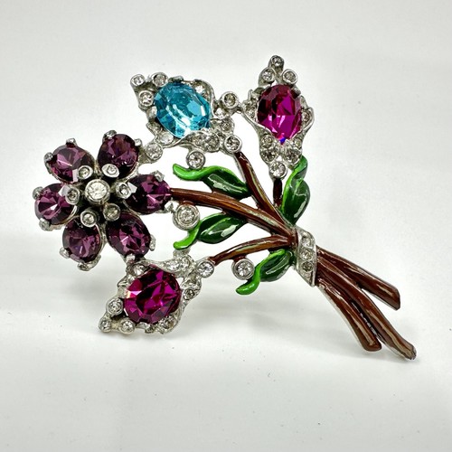 Spilla vintage art deco smalto - spilla,