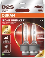 2x OSRAM D2S NUOVO NIGHT BREAKER NEXT GEN +220% 3 ANNI 12V VERSIONE XENON 2025
