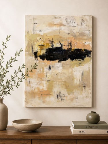 Grande dipinto olio - , su
