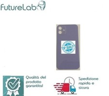 VETRO SCOCCA POSTERIORE BACK COVER IPHONE 12 VIOLET VIOLA  BIG HOLE