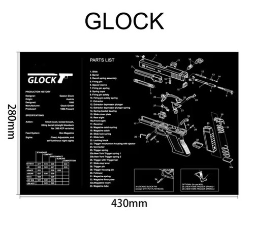 Tappetino glock gen1 - glock, gen1-2-3